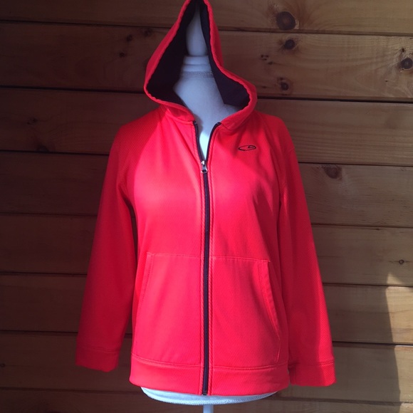 orange champion zip up